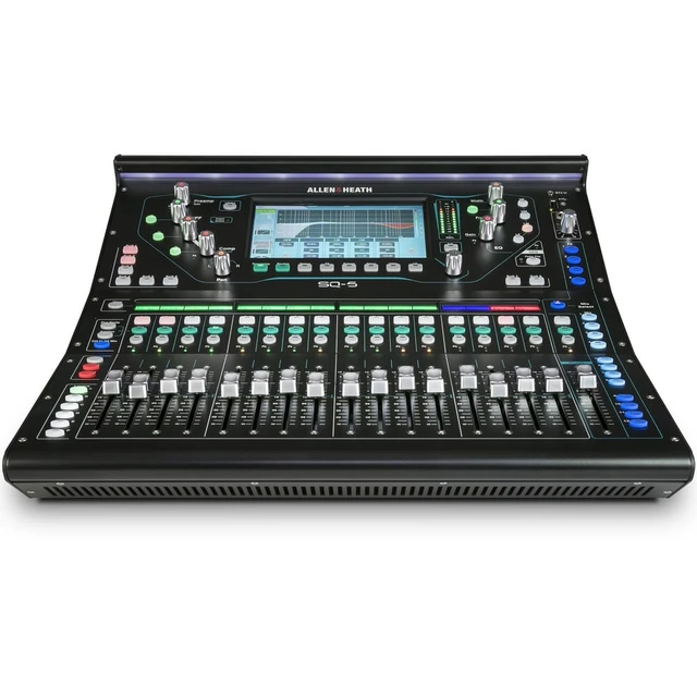 Alt view image 3 of 7 - Allen & Heath SQ-5 48-Channel / 36-Bus Digital Mixer with 16+1 Motorized Faders + Free 16 XLR to XLR Cables 50FT Ea.