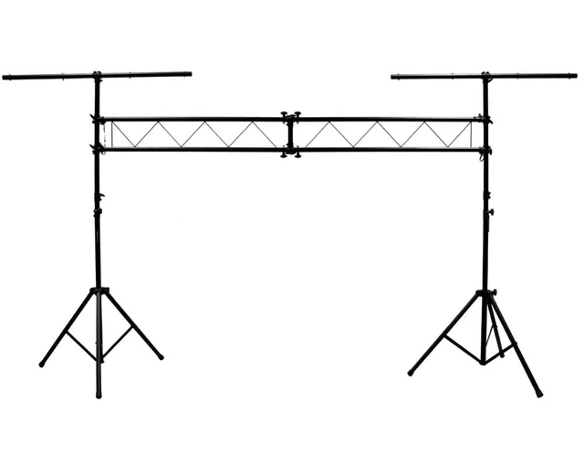 Alt view image 4 of 6 - American DJ Lighting (4) Mega Flash DMX Party 800W Stobe Effect Light with (4) DMX Cables, (2) Arriba Bags & Portable Truss System