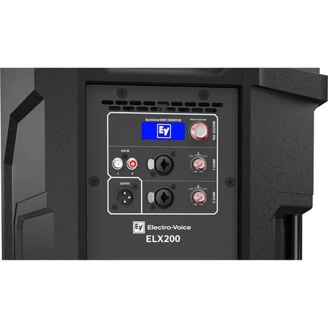 Alt view image 5 of 7 - (2) Electro-Voice ELX200-12P 12" 2-Way Powered Speakers with Blue Cables & Microphone Package