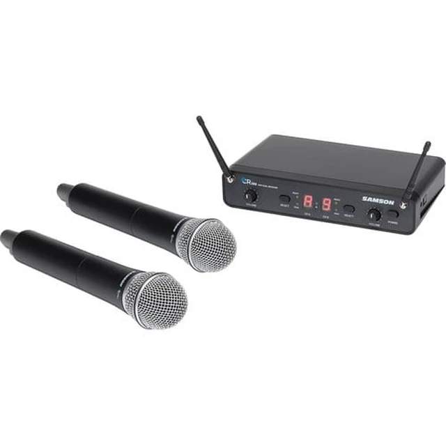 Alt view image 5 of 5 - Electro-Voice ZLX-12BT Active 12" Bluetooth Speaker Package with Samson Concert 288 SWC288HQ6 Dual-Handheld 16-Channel True Diversity Wireless System, Covers, & Stands