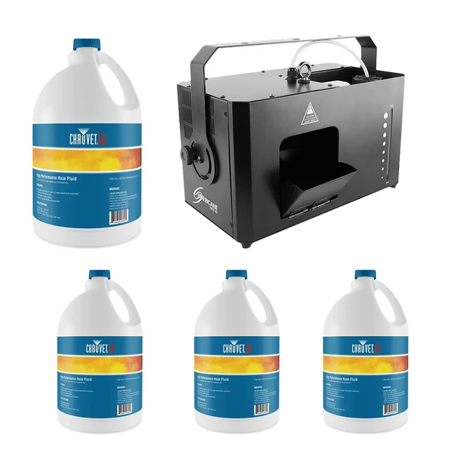 Alt view image 7 of 7 - CHAUVET DJ Hurricane Haze 4D - Haze Machine with Wired Remote Control + (4) CHAUVET DJ High Performance Haze Fluid - 1 Gallon