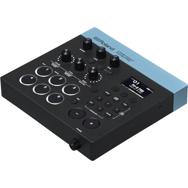 Alt view image 3 of 7 - Roland TM-6 Pro Drum Trigger Module + Audio-Technica ATH-M40x Monitor Headphones and Cables.
