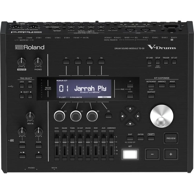 Alt view image 2 of 7 - Roland TD-50K-S V-Drum System Includes TD-50DP, TD-50KA, MDS-50K and KD-120BK