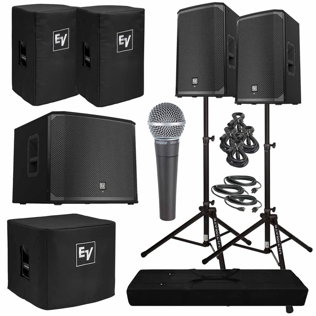 Main image of (2)Electro-Voice EKX-12P 12" Powered Speaker & EKX-15SP 15" Subwoofer Package
