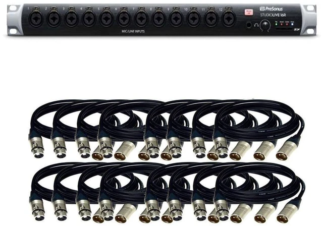Main image of PreSonus StudioLive 16R - 18-Input, 16-Channel Series III Stage Box and Rack Mixer Cables Bundles