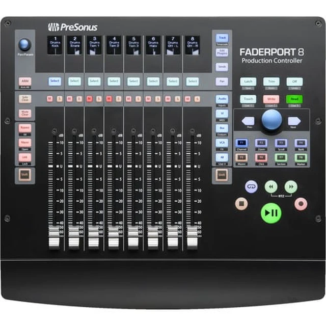 Alt view image 3 of 4 - PreSonus Faderport 8 - Mix Production Controller. With Audio-Technica ATH-M50x Monitor Headphones (Black)