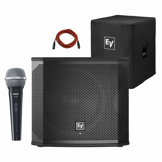 Main image of Electro-Voice ELX200-18SP 18" Powered Subwoofer with Microphone & Cover Package
