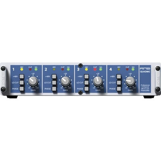 Alt view image 6 of 7 - RME QuadMic II 4-Channel Microphone Preamp