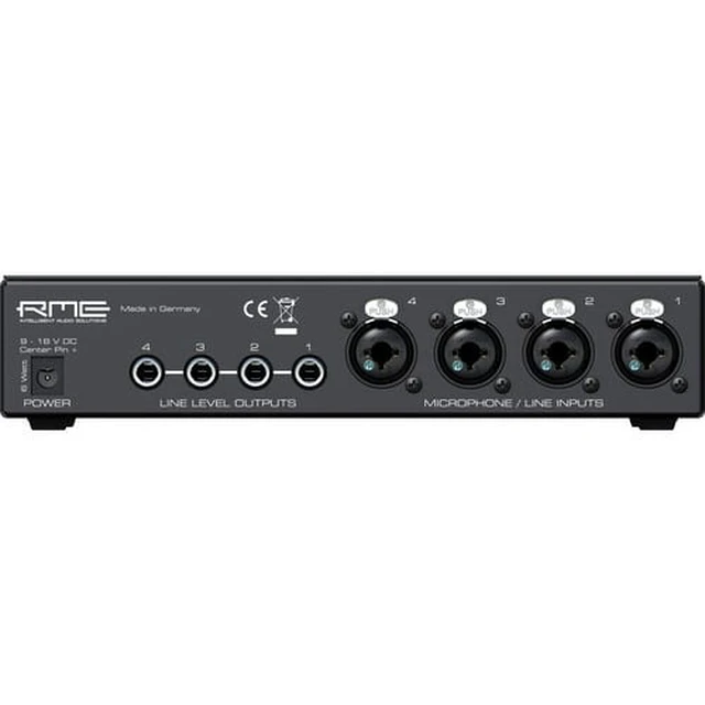 Alt view image 7 of 7 - RME QuadMic II 4-Channel Microphone Preamp