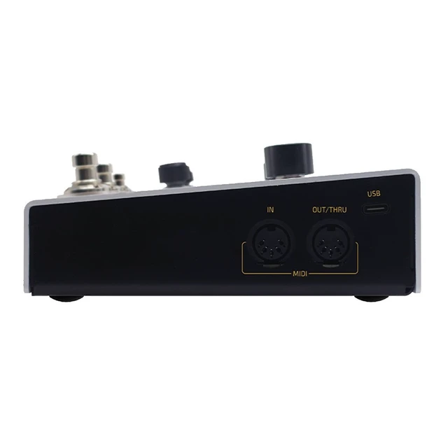 Alt view image 5 of 7 - Hotone Ampero II Stomp MP-300 Amp Modeler & Effects Processor, Getaria 2.4GHZ Wireless Guitar System Bundle