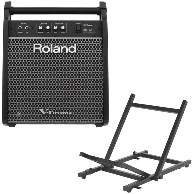 Main image of Roland PM-100 Personal Monitor for V-Drums + On-Stage RS4000 Folding Guitar Amplifier Stand