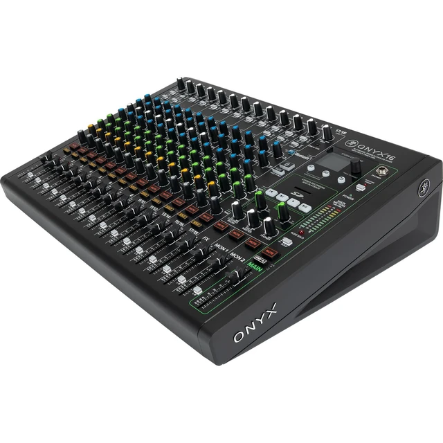 Alt view image 4 of 7 - Mackie Onyx16 16-channel Analog Mixer, Dust Cover, (16) XLR Cables Bundle
