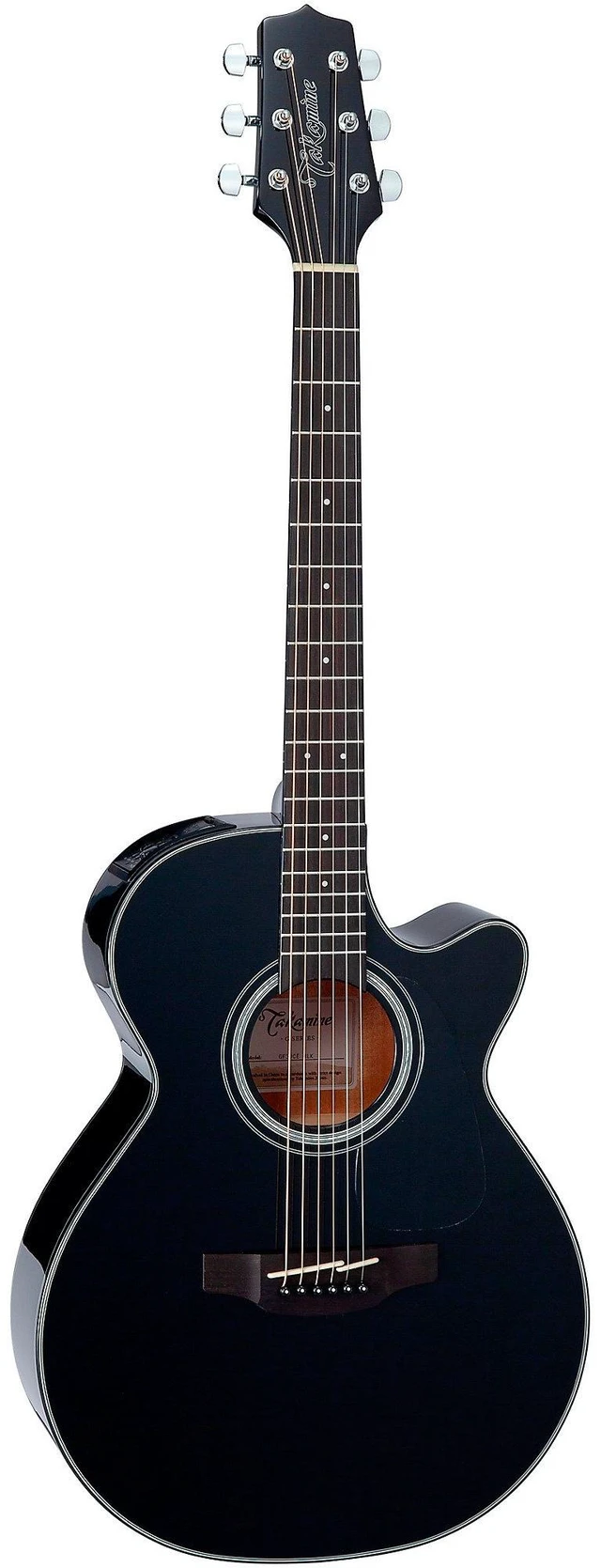 Alt view image 2 of 7 - Takamine GF30CE Acoustic-Electric Guitar, Black, Guitar Bag, Guitar Stand, Ernie Ball P06077 Bundle