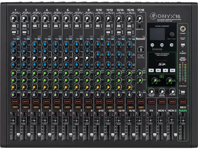Main image of Mackie Onyx16 16-channel Analog Mixer with Multitrack USB