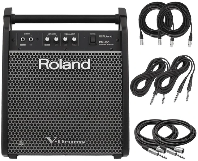 Main image of Roland PM-100 Personal Monitor for V-Drums and Cables Package.