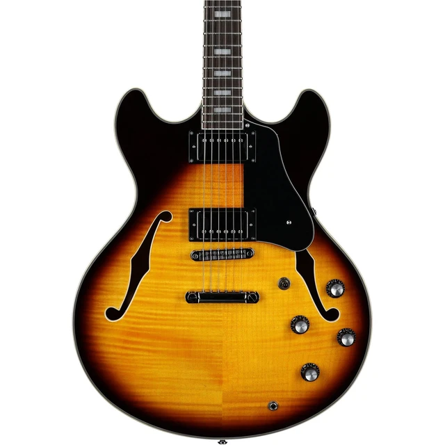 Alt view image 3 of 7 - Sire Larry Carlton H7 Semi-hollow Electric Guitar - Vintage Sunburst