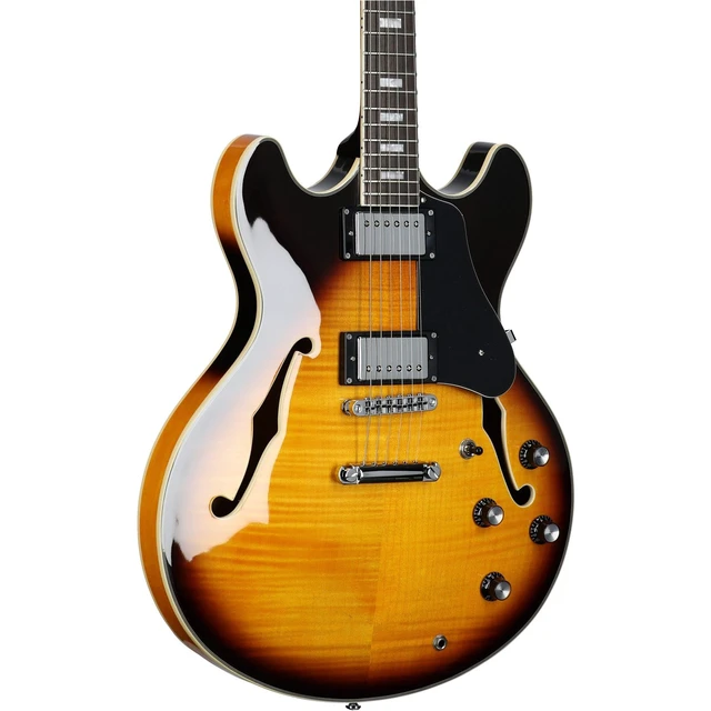 Alt view image 4 of 7 - Sire Larry Carlton H7 Semi-hollow Electric Guitar - Vintage Sunburst