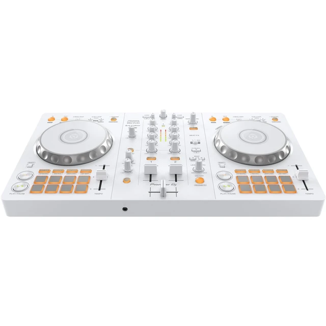 Alt view image 3 of 5 - Pioneer DJ DDJ-FLX4 Portable 2-Channel Rekordbox and Serato DJ Controller (Limited-Edition White)