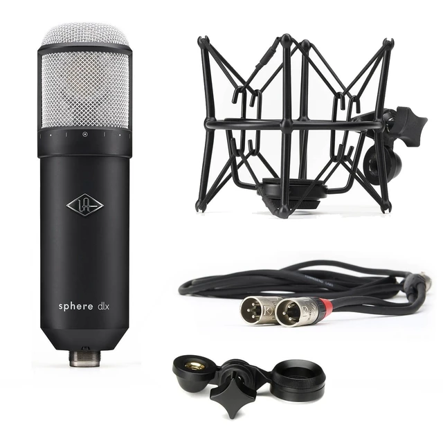 Alt view image 3 of 7 - Universal Audio Sphere DLX Modeling Microphone, ErnieBall XLR 25FT, Pop Filter, Presonus HD9, Mic Stand Bundle