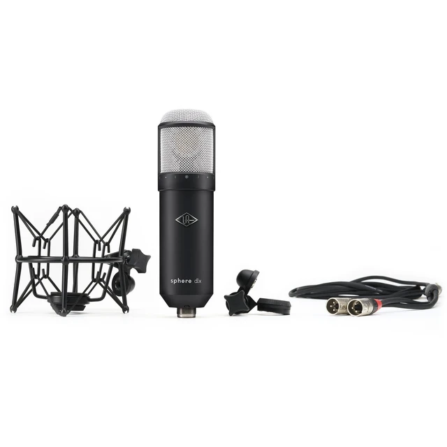 Alt view image 4 of 7 - Universal Audio Sphere DLX Modeling Microphone, ErnieBall XLR 25FT, Pop Filter, Presonus HD9, Mic Stand Bundle