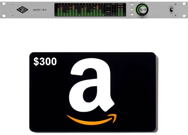 Main image of Universal Audio Apollo x16 with UAD Analog Classics Audio Interface - Amazon Gift Card $300 Bundle