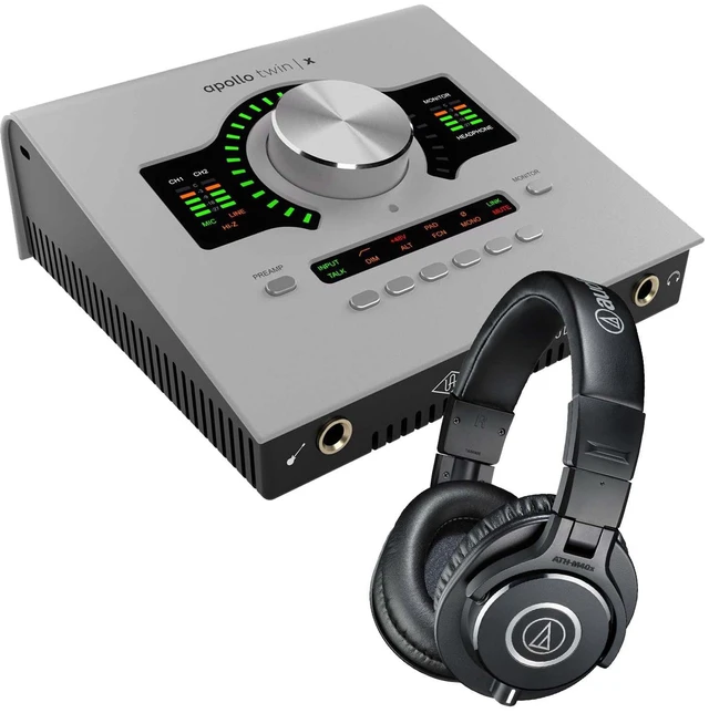 Main image of Universal Audio Apollo Twin X DUO G2 with UAD Analog Classics Audio Interface - Audio Technica ATH-M40X Bundle