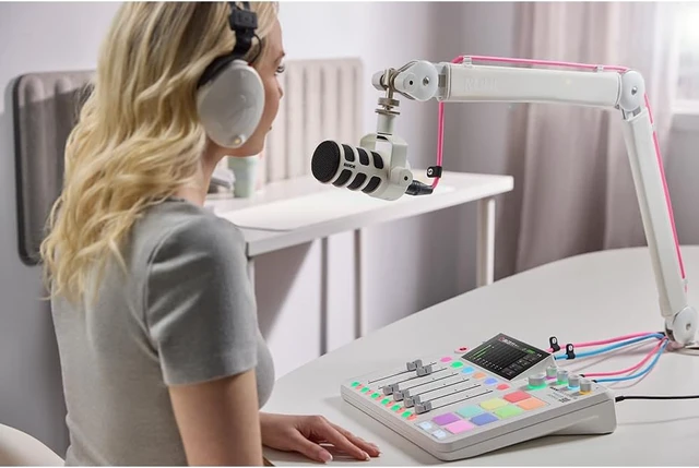 Alt view image 4 of 5 - Rode RODECaster Pro II Integrated Audio Production Studio (White)