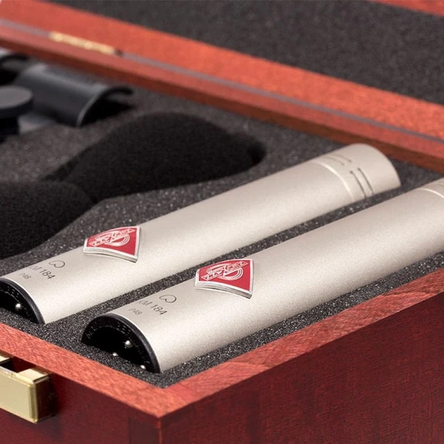 Alt view image 4 of 7 - Neumann KM 184 Stereo Set Microphone Pair, Gator G-Mix 1515 Bag Bundle