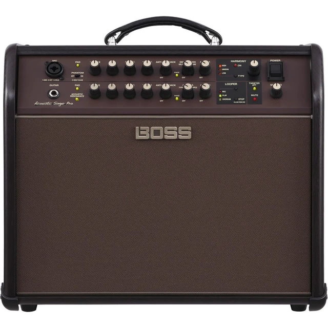 Alt view image 2 of 7 - BOSS ACS Pro 120W Amplifier for Acoustic Guitar, Boss Singer Amp Cover, Presonus HD9 Headphones Bundle