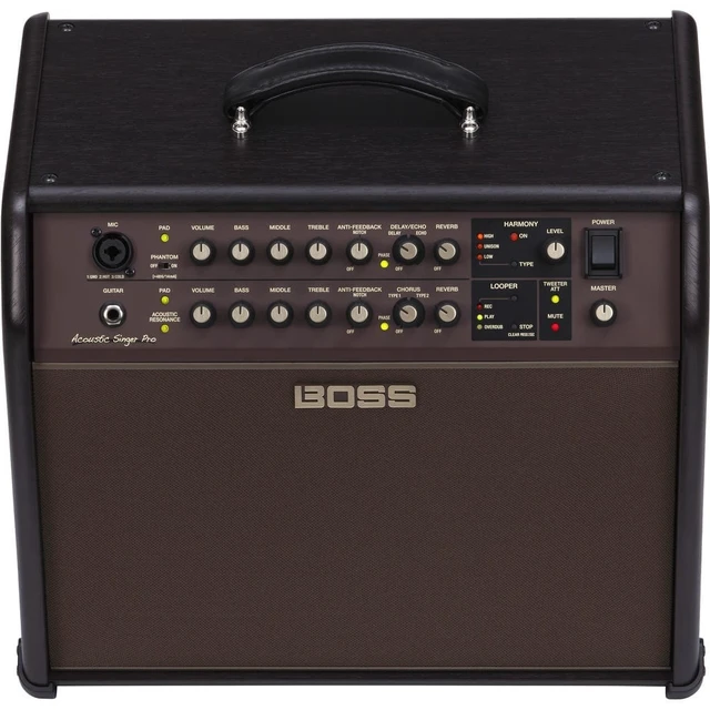 Alt view image 5 of 7 - BOSS ACS Pro 120W Amplifier for Acoustic Guitar, Boss Singer Amp Cover, Presonus HD9 Headphones Bundle