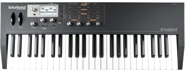 Alt view image 2 of 6 - Waldorf Blofeld Keyboard Synthesizer (Black), Presonus Eris3.5 Monitors, Monitor Stands, (2) 1/4 Cables Bundle