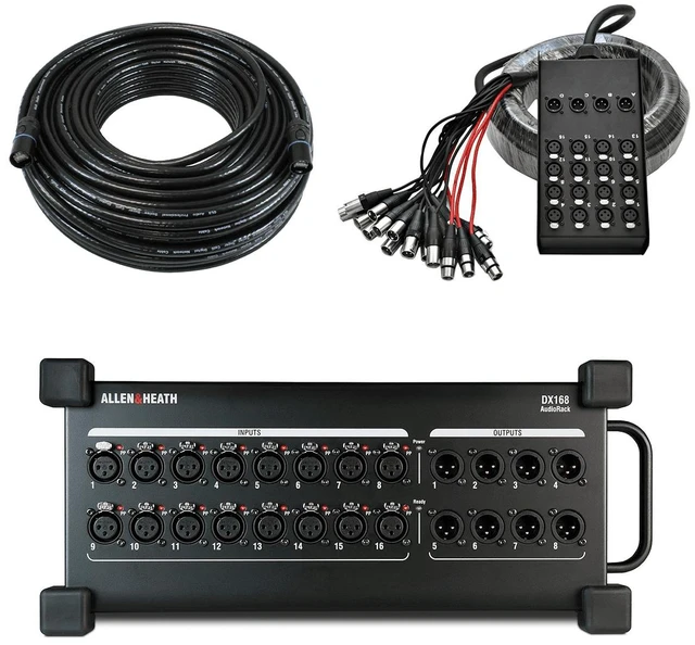 Main image of Allen & Heath DX168 - Seismic Audio SACB-16x4x50 16-Channel XLR Low Profile Circuit Board Snake Cable, 50-Feet