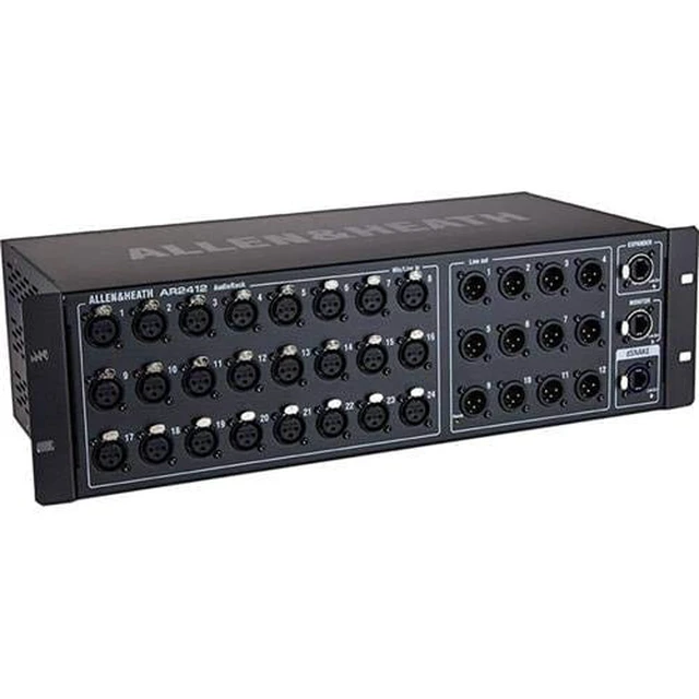 Alt view image 2 of 5 - Allen & Heath AR2412 24x12 Remote Stage Rack + Gator Cases GR4L + GLS 100FT Ethercon Compatible RJ45