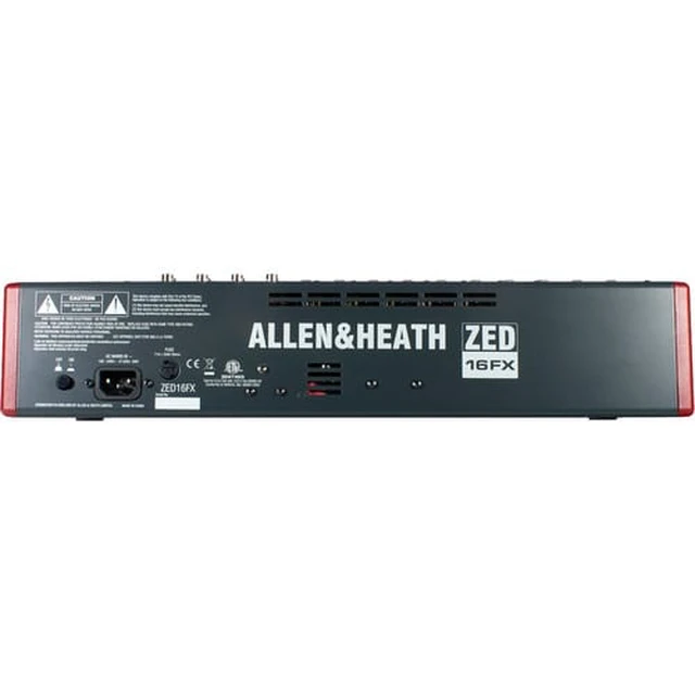 Alt view image 5 of 7 - Allen & Heath ZED-16FX 16-Channel Recording and Live Sound Mixer with FX & USB + (16) XLR to XLR Cables 15FT Ea + (16) TRS to TRS Cables 15FT Ea