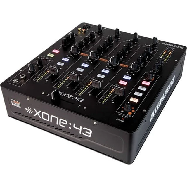 Alt view image 4 of 7 - Allen & Heath XONE:43 - 4+1 Channel Analog DJ Mixer & ProX XS-M12LT Large Format 12" DJ Mixer Case with Laptop Shelf and Cable