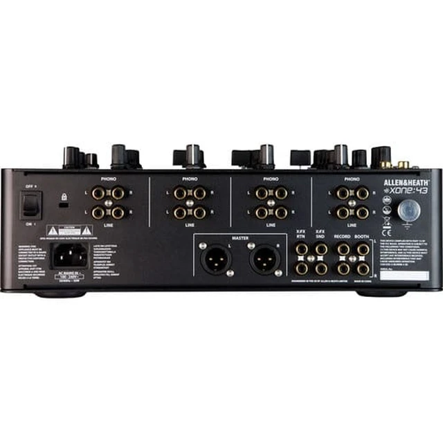 Alt view image 6 of 7 - Allen & Heath XONE:43 - 4+1 Channel Analog DJ Mixer & ProX XS-M12LT Large Format 12" DJ Mixer Case with Laptop Shelf and Cable