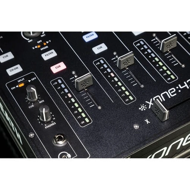 Alt view image 7 of 7 - Allen & Heath XONE:43 - 4+1 Channel Analog DJ Mixer & ProX XS-M12LT Large Format 12" DJ Mixer Case with Laptop Shelf and Cable