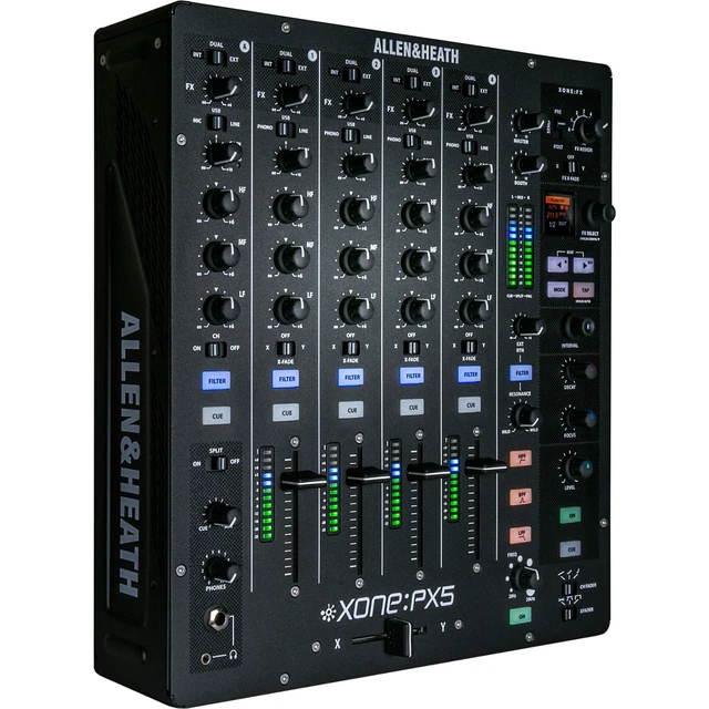 Alt view image 3 of 7 - Allen & Heath XONE:PX5 - 4+1 Channel DJ Mixer with Soundcard + Pioneer DJ HDJ-X7 Professional Over-Ear DJ Headphones and Cables