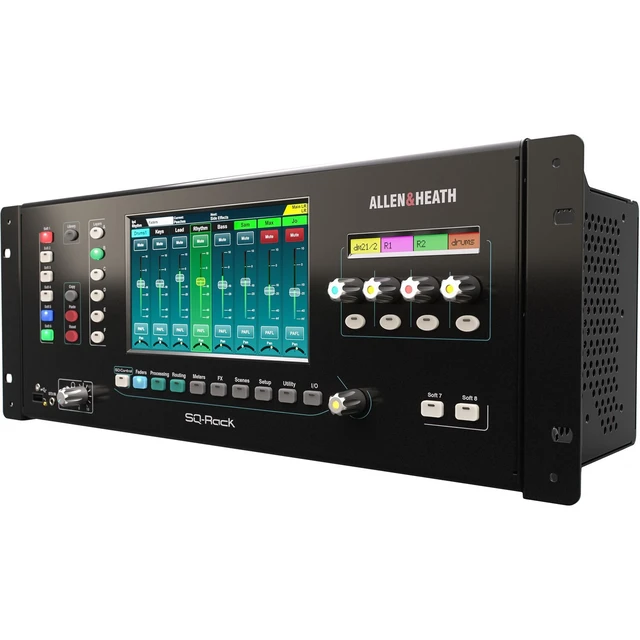 Alt view image 4 of 7 - Allen & Heath SQ-Rack Digital Rackmount Mixer - PSG AUDIO UGX21II Wireless Mic - (8) XLR Cables - (8) 1/4 Cables Bundle