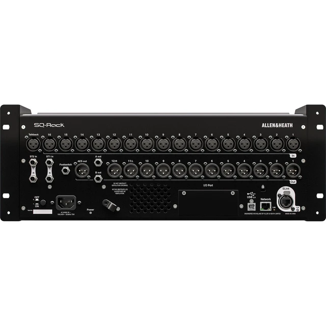 Alt view image 6 of 7 - Allen & Heath SQ-Rack Digital Rackmount Mixer - PSG AUDIO UGX21II Wireless Mic - (8) XLR Cables - (8) 1/4 Cables Bundle