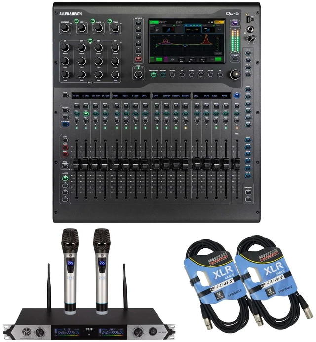 Main image of Allen & Heath Qu-5 38-channel Digital Mixer - PSG Audio MP0919 - (2) XLR Cables Bundle