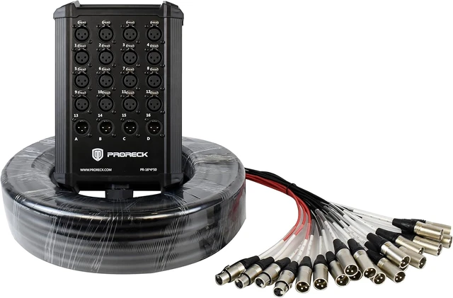 Alt view image 6 of 6 - Allen & Heath Qu-5 38-channel Digital Mixer - PRORECK 16-Channel Stage Box Bundle