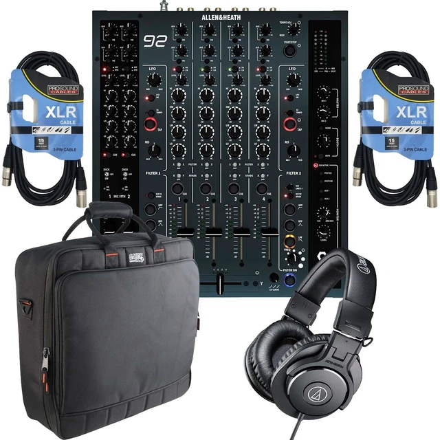Main image of Allen & Heath XONE:92 MK2 - Gator G-MIXERBAG-1818, (2) XLR Cables, ATH-M30X Bundle