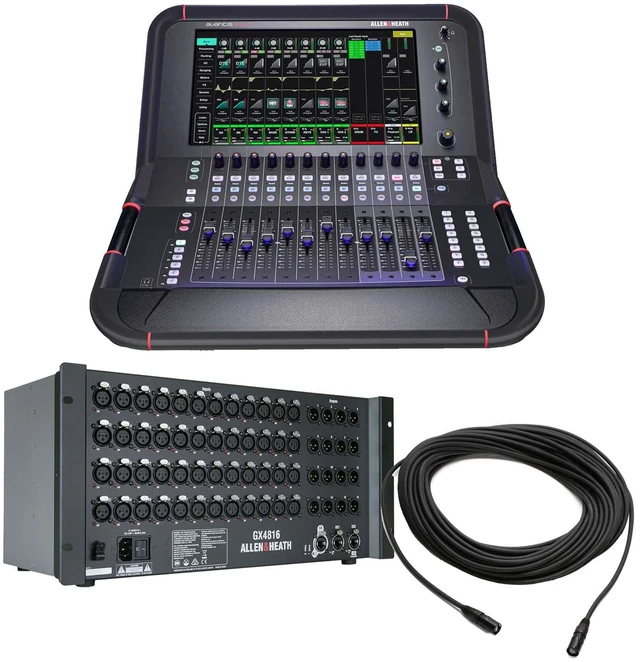 Main image of Allen & Heath Avantis Solo 64-channel Digital Mixer, Ethercon Cable 100FT, Allen & Heath GX4816 Bundle