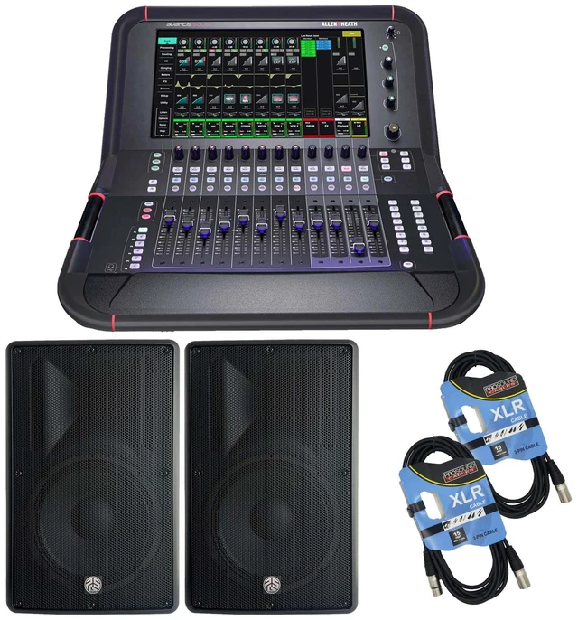 Main image of Allen & Heath Avantis Solo 64-channel Digital Mixer, (2) PSG AUDIO Cobra 115, (2) XLR Cables Bundle