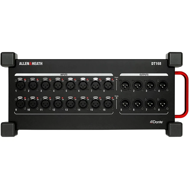 Alt view image 2 of 7 - Allen & Heath DT168 16-input Dante, A&H Rackmount Kit, Gator GRB-4U Case Bundle