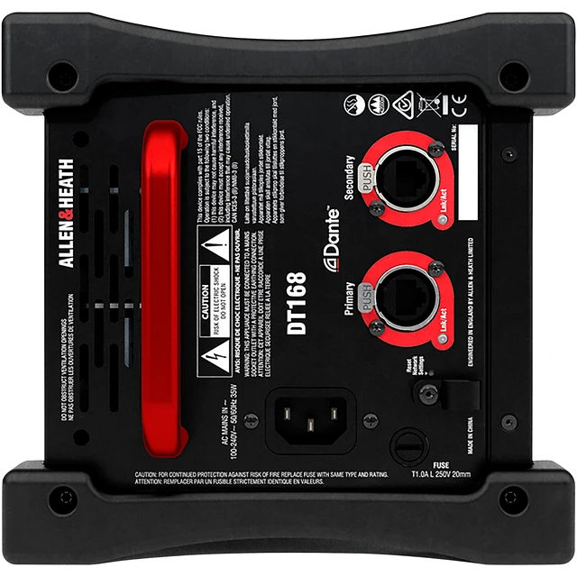 Alt view image 5 of 7 - Allen & Heath DT168 16-input Dante, A&H Rackmount Kit, Gator GRB-4U Case Bundle