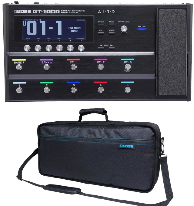 Main image of BOSS GT-1000 Guitar Effects Processor, Boss CB-ME80 Carry Bag Bundle