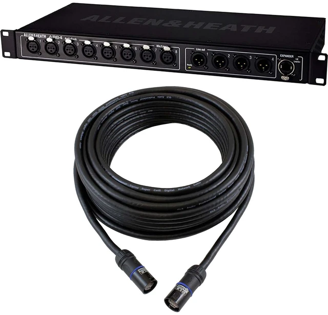 Main image of Allen & Heath GLD-AR84 8×4 Expansion Rack, GLS Audio 50-Feet Ethercon Cable Bundle