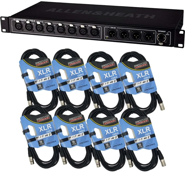 Main image of Allen & Heath GLD-AR84 8×4 Expansion Rack, (8) XLR Cables Bundle